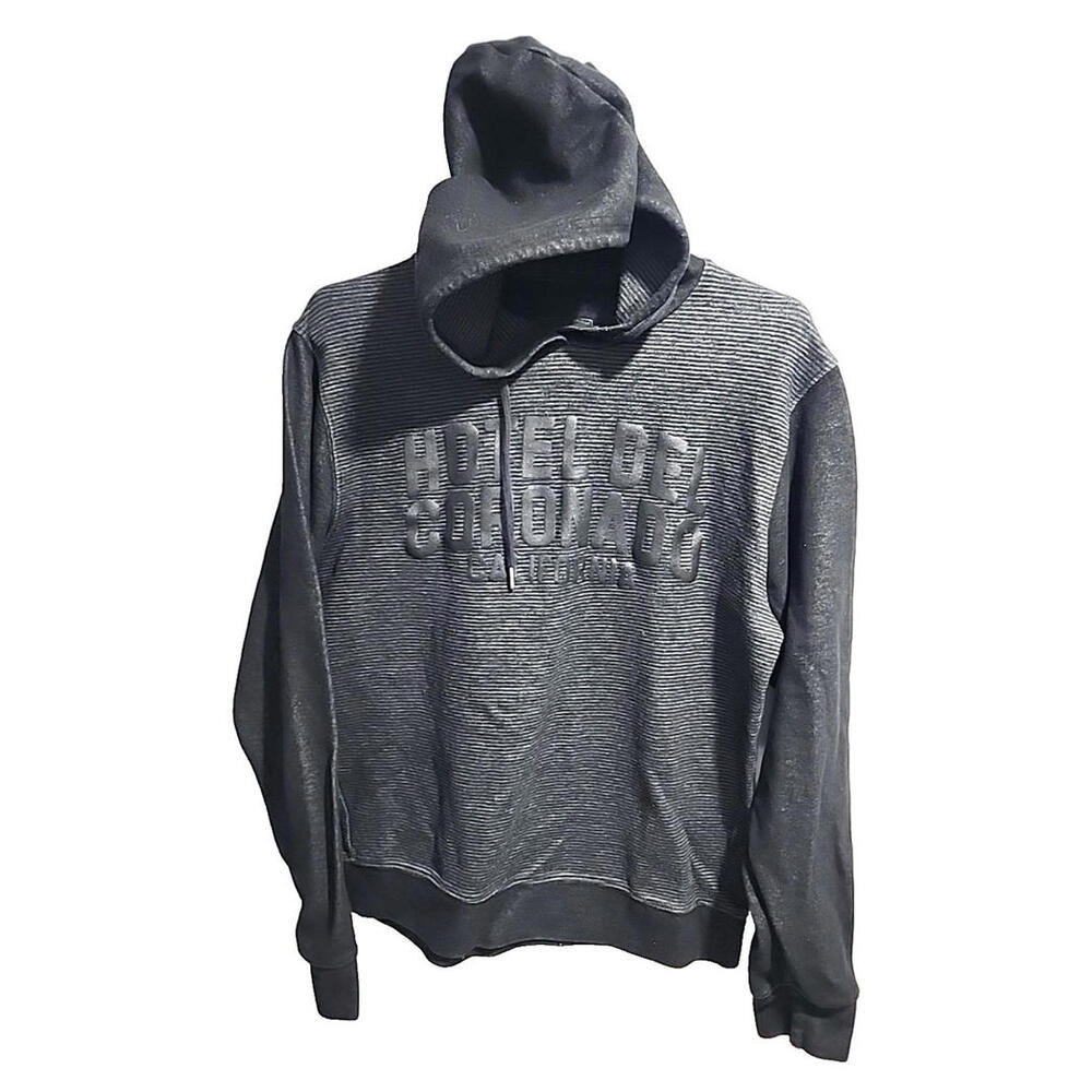 Camp David Hoodie Sweater Black Gray Hotel Del Coronado California Medium